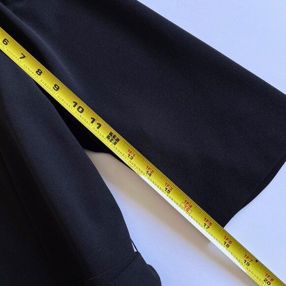 Calvin Klein Women's Black Surplice V Neck Rhinestone Jumpsuit Plus Sleeves 14W - Picture 13 of 16